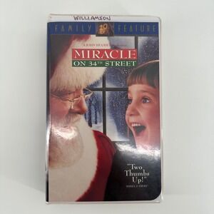 Miracle on 34th Street VHS‎ 1994 John Hughes Fox Video Clamshell Holiday Movie